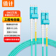 值計(jì) 電信級(jí)萬(wàn)兆光纖跳線(xiàn)LC-LC多模雙芯OM3-305 低煙無(wú)鹵入戶(hù)光纖線(xiàn) 收發(fā)器尾纖10米ZLG3-LCLC10