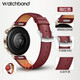 watchbond適用華為手表Watch5表帶GT6/GT5女款18mm瑞紅表帶gt5pro陶瓷白按壓鍵表帶GT4女生41/42mm高級腕帶