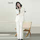 Laurèl【真絲】勞芮新款氣質(zhì)收腰百搭高智西服外套LWD351T02400 純凈白 M 165/88A