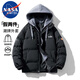 NASA MARVEL棉服男棉衣冬季連帽外套加厚保暖面包服運動百搭情侶裝棉襖子