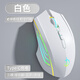 劍圣一族無線藍(lán)牙鼠標(biāo)游戲鼠標(biāo)電競(jìng)鼠標(biāo)電量顯示無線RGB/2.4G/藍(lán)牙三模連接競(jìng)技FPS吃雞宏cf送男友禮物M800 究極版7鍵-三模-2400DPI-RGB燈-經(jīng)典白