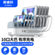奧?？疲∣RICO）多口充電器10口USB手機ipad充電站120W大功率桌面插頭工作室商用展廳通用帶支架設計/帶十根充電線(xiàn) 120W-升級版【10口USB】白色