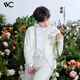 VVC成毅同款防曬衣女502UV防曬服冰感防曬戶外運(yùn)動透氣防紫外線外套 煙白色 (155-175CM/40-70KG)