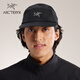 ARC'TERYX始祖鳥 GAMMA 5 PANEL CAP 透氣 男女同款 彎檐帽 BLACK/ARCTIC SILK/黑色/極地白 L-XL