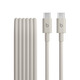 beats USB-C 轉(zhuǎn) USB-C 編織連接線 (1.5 米) - 奔涌灰 充電線手機(jī)充電線