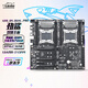 勁鯊 X99 雙路主板 DDR4_DUAL_PRO支持LGA2011-3 V3/V4 CPU游戲多開臺式電腦主板 單主板 256GB
