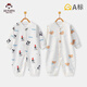 班杰威爾嬰兒衣服純棉無(wú)骨寶寶連體衣哈衣爬服睡衣(堆堆企鵝+泡泡熊)80