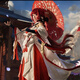 玩思益上杉繪梨衣周邊cos服全套卡塞爾之門cosplay扮演服動(dòng)漫游戲二次元 繪梨衣套裝+假發(fā)+木履鞋+紅傘 L