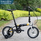 大行（DAHON）兒童越齡童車14寸鋁合金男女學生小輪KAA411 灰黑