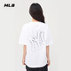 MLB官方 男女情侶大logo運動(dòng)休閑短袖圓領(lǐng)時(shí)尚T恤夏季新款TST01 紐約洋基隊/米白色 M