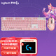 羅技（Logitech）G502 HERO+K845 電競游戲鼠標(biāo) G502HERO阿貍貼紙款鼠標(biāo) K845有線機(jī)械鍵盤 游戲鍵鼠套裝 K845青軸-櫻花粉+G502 HERO-阿貍貼紙