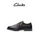 Clarks其樂(lè )真皮男鞋春秋新款舒適透氣英倫風(fēng)系帶時(shí)尚商務(wù)休閑皮鞋 黑色261735767 39.5