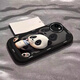 帥璽（SHUAIXI） 適用蘋果8plus/7p手機(jī)殼 iPhone6/6Plus全包硅膠創(chuàng)意高級(jí)7/8新款網(wǎng)紅卡通se泡芙軟殼奶茶熊貓男女 【酷炫黑】喝奶熊貓黑-贈(zèng)保護(hù)膜 蘋果8(7)se3-2