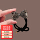 紀(jì)思梵滿鉆蝴蝶結(jié)發(fā)圈皮筋扎頭發(fā)頭繩高馬尾發(fā)繩丸子頭頭飾生日禮物禮盒 蝴蝶結(jié)高端頭繩（禮盒裝）