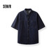 森馬（Semir）短袖襯衫男復古水洗牛仔外套涼感2025夏上衣寬松時(shí)尚109325104109