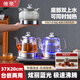 惟聚全自動(dòng)底部雙上水電熱燒水壺泡茶臺(tái)專用一體功夫茶具煮茶器電茶爐 三件套（消毒鍋+蒸茶壺+燒水壺）