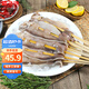 富海錦魷魚半支串凈重440g 10-12串 轟炸大魷魚燒烤火鍋食材海鮮軟足類
