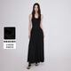 SINBOS心動(dòng)赴約 夏季赫本風(fēng)減齡女士連衣裙長(cháng)款氣質(zhì)簡(jiǎn)約無(wú)袖裙子女 松煙墨 M