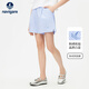納維凱爾女童短褲夏季新款兒童短褲中大童闊版純棉褲子條紋女孩五分褲 【純棉短褲】藍白 165