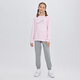 NIKE 3BRAND 耐克男女童衛(wèi)衣+褲子2件套2025兒童衛(wèi)衣長(zhǎng)褲套裝 櫻花粉 140 /68 【建議身高128-140cm】
