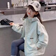 茨語童裝女童外套春秋款2025新款洋氣兒童時髦連帽沖鋒衣中大童休閑 8867淺綠色 140