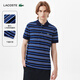 LACOSTE法國鱷魚(yú)男裝25春夏新款時(shí)尚條紋短袖Polo衫|PH7192 NIQ/藍色/藏青條紋 M 4