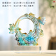 梟庭閣琉璃魚(yú)擺件家居飾品工藝品新婚禮物金玉滿(mǎn)堂新房禮品現代中式 小號含底座