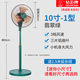 鉆石牌電風(fēng)扇鋁葉落地扇小型家用10寸12寸強力大風(fēng)力風(fēng)扇落地式搖頭風(fēng)扇 [10寸1型翡翠綠]3片鋁葉三檔