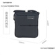 新秀麗（Samsonite）單肩包I81男式豎式斜挎包休閑包小垮包IPAD背包 i81藍色 i81黑色