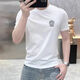 VERSACE JEANS范思哲夏季新款2026男士短袖t恤潮流潮牌修身圓領(lǐng)T恤 白色T-03 范思哲 2XL 建議體重【140-155】斤 范思
