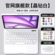 IFACE MALL 蘋(píng)果ipadpro妙控鍵盤(pán) 11英寸適用25款air6/7旋轉10.9英寸air4/5觸控平板10代保護殼套12.9寸pro13 【套餐一】晶鉆白+藍牙妙控鼠標 10.2英寸iP
