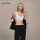 Calvin Klein內(nèi)衣【七夕禮盒明星同款摩登引力帶】女ck輕運動美背文胸QF3785AD 100-月光白 M 推薦75B-85A
