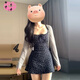 OTST早春法式藍色碎花吊帶連衣裙子女2025新款小個子氣質(zhì)掐腰包臀短裙 開衫+藍色短裙【套裝】 M 90-100斤