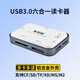 SSK飚王USB3.0高速讀卡器SD/TF/CF卡多功能多合一 傳輸免驅動(dòng) 支持相機手機存儲卡內存卡工控機 USB3.0 金屬多卡多讀 SCRM056