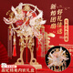 TaTanice團扇結婚禮物送新人新婚成品高級diy材料包手工秀禾喜扇中式婚扇 【成品】比翼雙飛+高定內嵌禮盒