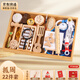 TaTanice周歲抓周道具用品全套男女寶寶生日一周歲布置原木風(fēng)抓鬮地毯套裝 原木風(fēng)抓周套裝【22件套】
