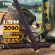 TAAN泰昂魚竿纏把帶加厚雙層打孔專利款防滑吸汗帶FH3090 1.9M黑熒粉