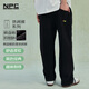 NPC潮牌棋盤(pán)格肌理直筒褲長(cháng)褲休閑寬松男潮流NP41TR30【紅人衣櫥】 摩登黑 S