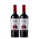 黑貓GatoNegro黑貓赤霞珠干紅葡萄酒智利原瓶進(jìn)口宴請聚會(huì )750ml老版 黑貓赤霞珠干紅葡萄酒750ml*2