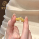 御龍鏡黃金蕾絲皇冠戒指女 新款999足金爆閃宮廷風(fēng)高級(jí)感指環(huán)520送女友 【開口調(diào)節(jié)】金約4.1g 克重多退少補(bǔ)