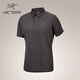 ARC'TERYX始祖鳥(niǎo) KADEM POLO 透氣 男子 速干短袖POLO衫 Black Heather/黑灰色 XL