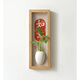 原木風(fēng)新中式壁掛插花器玄關(guān)入戶(hù)門(mén)墻壁掛件福到喜樂(lè )陶瓷壁掛花瓶 04款《如意》35X12cm