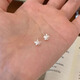 兩世歡S999足銀花朵耳釘女生精致小巧甜美日常通勤養(yǎng)耳百搭閨蜜耳環(huán)耳飾 S999足銀-小花耳釘一對(duì)