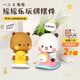 金格羽一二布布玩偶手辦擺件桌面卡通熊貓動(dòng)漫周邊潮玩公仔熊貓車(chē)載擺件 一二+布布玩偶-倆個(gè)裝/盒裝 騎著(zhù)搖搖車(chē)一起搖搖樂(lè )~
