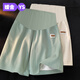 媛舍孕婦冰絲短褲夏季薄款外穿寬松大碼休閑打底五分安全褲子孕婦夏裝 綠色單件【冰絲涼感 不勒肚子】 L建議115-130斤