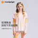 moodytiger【仙女家族】女童T恤輕薄涼感夏兒童防曬衣長袖假兩件上衣親子裝