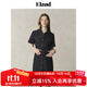 ELAND【100%棉】衣戀連衣裙女甜美H型微落肩中長(cháng)款裙子25夏季新款 深牛仔色(57)D/Indigo M /165