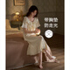 思莉太太 SLEEP TIGHT睡衣睡裙女夏季帶胸墊短袖甜美可愛(ài)小個(gè)子公主風(fēng)夏天大碼家居裙子 XN4488【帶胸墊】 XL (170)