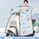 騎安電動(dòng)車(chē)擋風(fēng)被夏季電瓶車(chē)防風(fēng)罩遮陽(yáng)防曬罩摩托車(chē)防雨防水四季通用 藍色小女孩