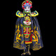 溫詩歐川劇變臉服裝全套四川變臉道具金絲線刺繡送教學(xué)包學(xué)會 黑色全套滿花大龍刺繡12張臉譜 均碼